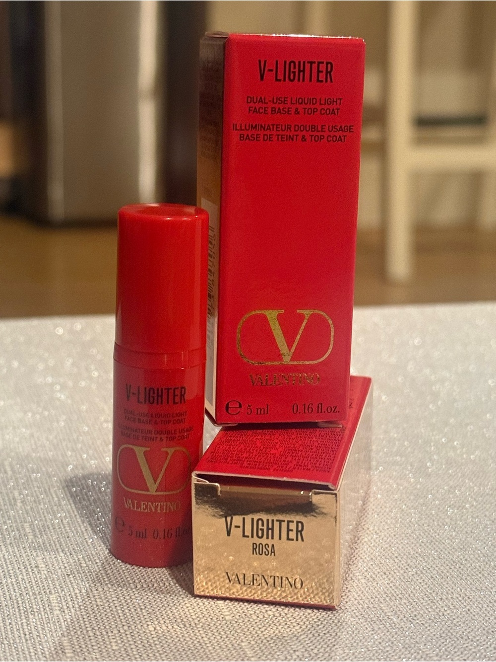 Valentino V-Lighter Rosa Mini Illuminator 5mL New in Box Travel Size